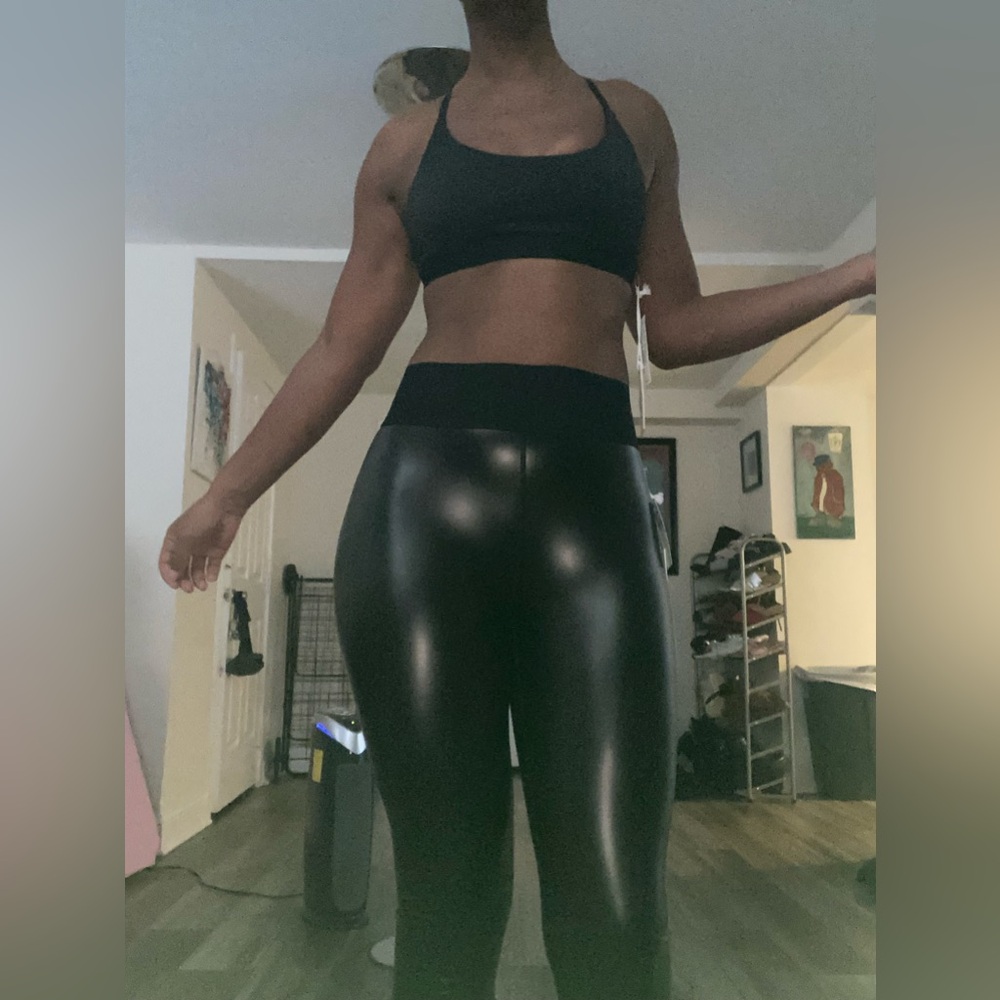 Good American Faux Leather Legging